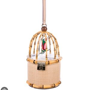 ISO IN SEARCH OF Kate Spade Haute Stuff Parrot In A Cage Novelty Wristlet